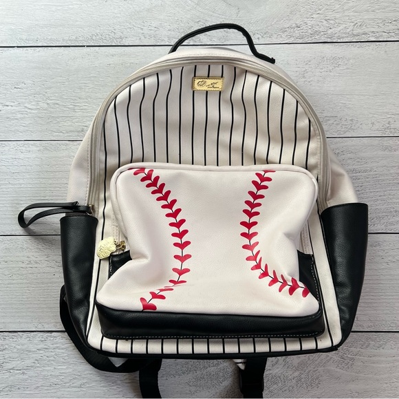 Betsey Johnson Bags Betsey Johnson Baseball Backpack Poshmark